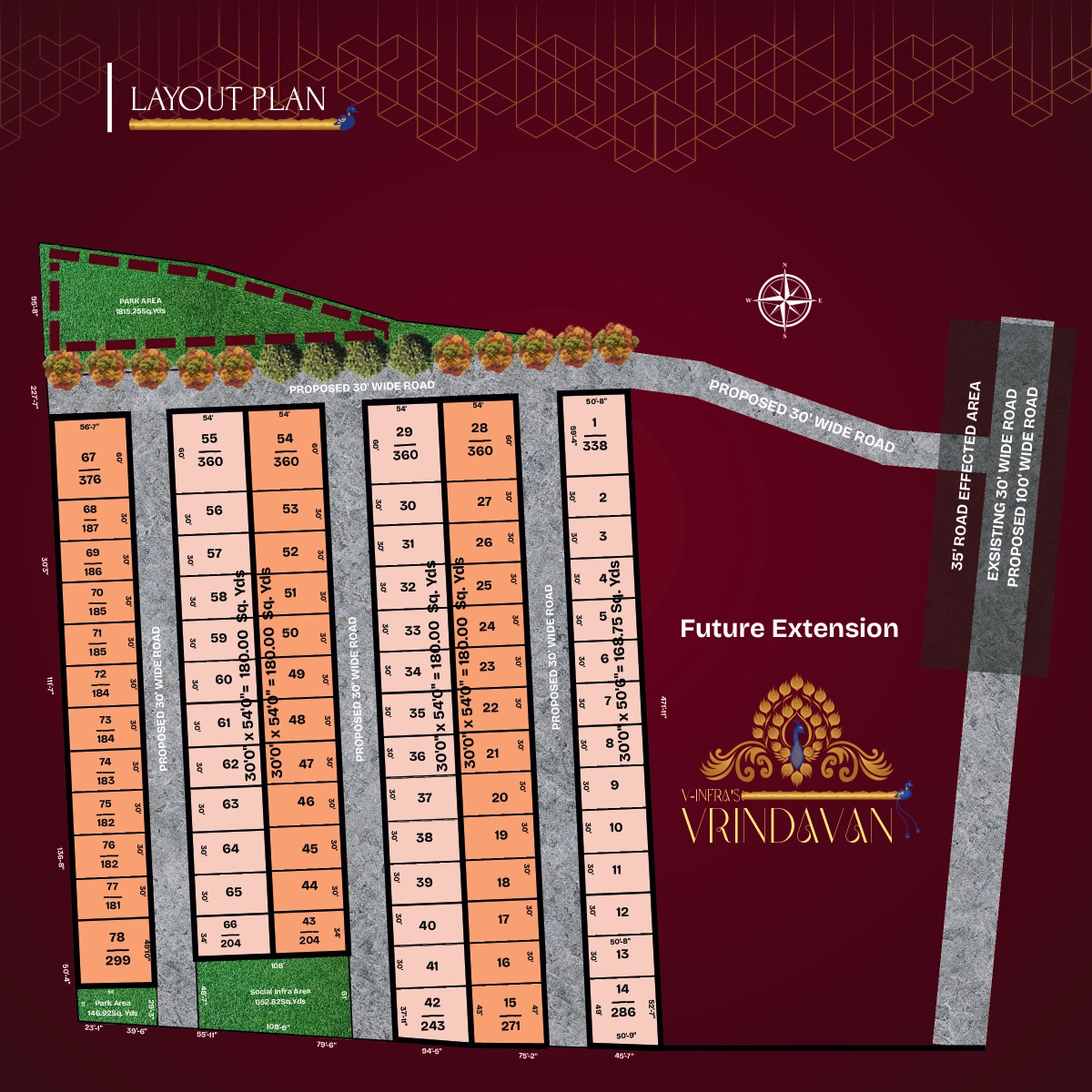 Vrindavan Site Layout