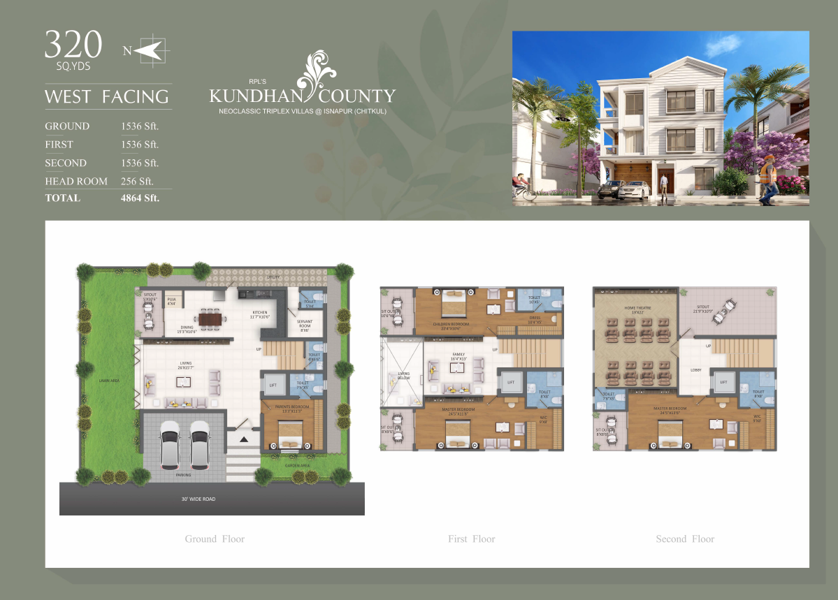 320 Sq.Yds Villa Floor Plans