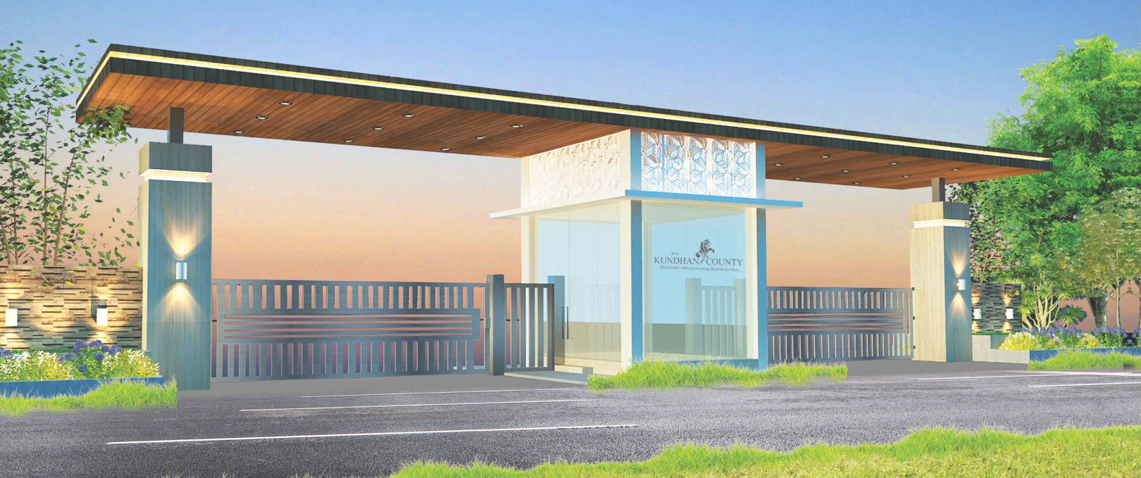 Gate Entrance & Clubhouse