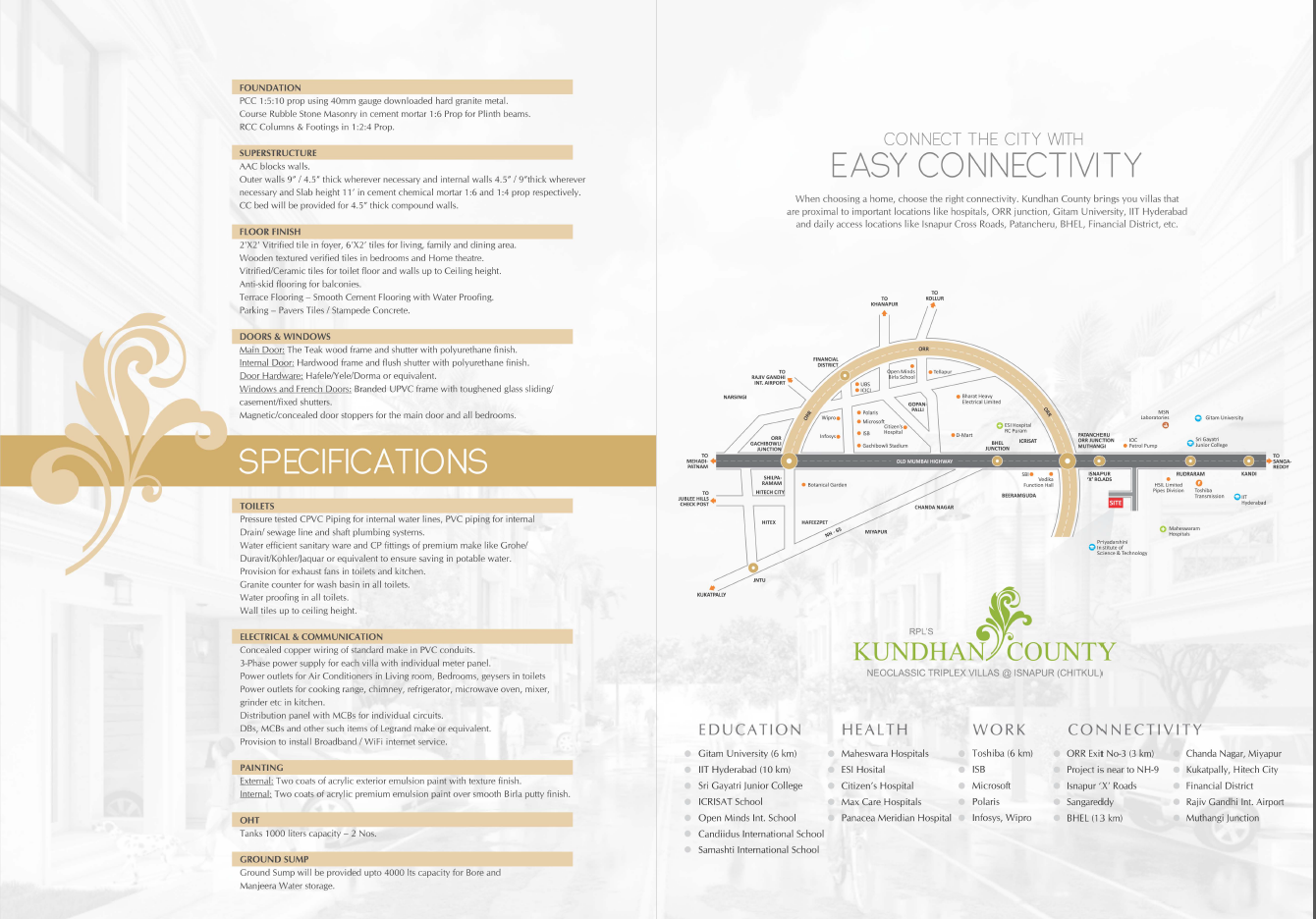 Specifications & Location Connectivity